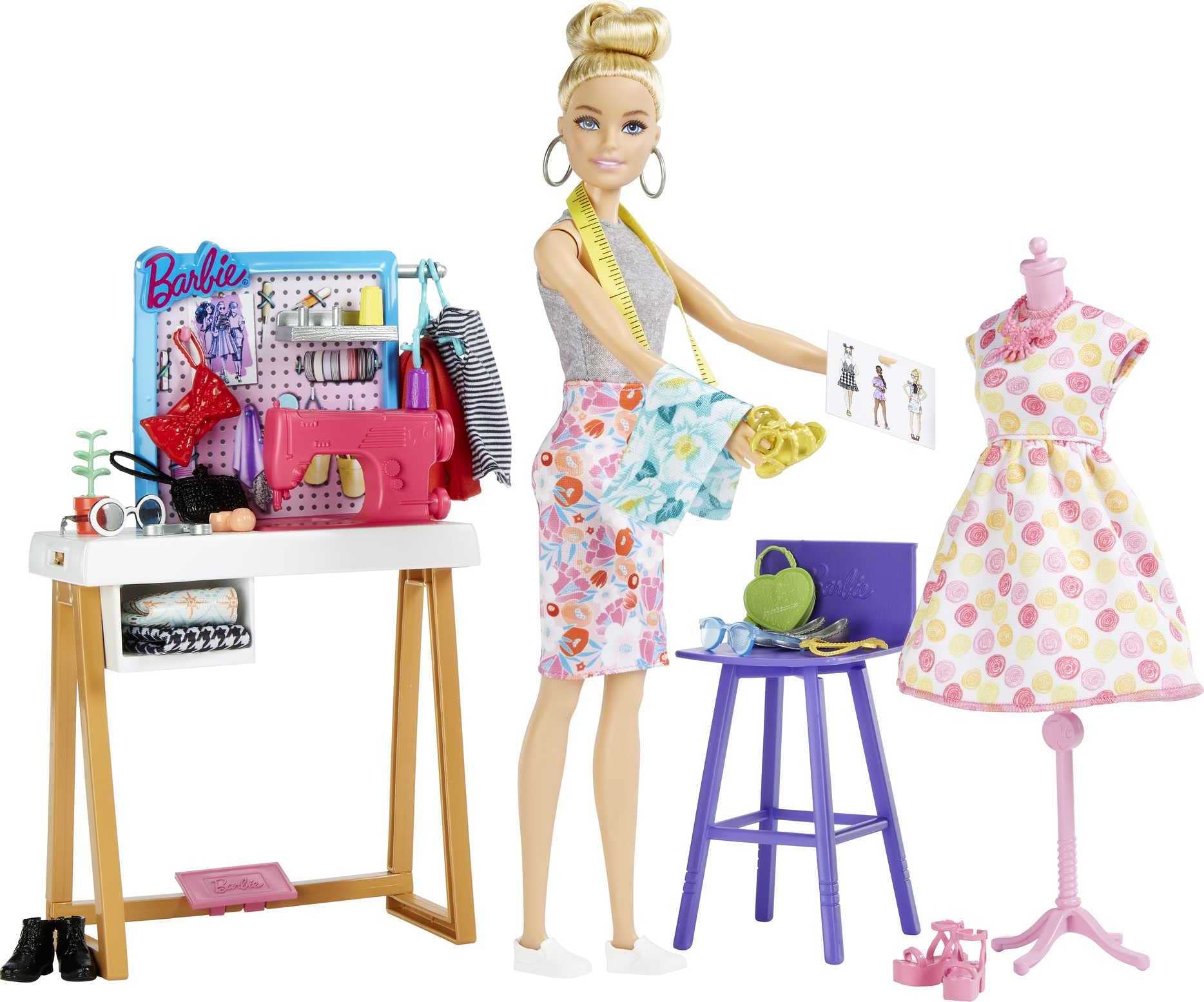 Foto 6 pulgar | Muñeca Barbie De Diseñadora De Moda Con Más De 25 Accesorios Y Estudio - Venta Internacional.