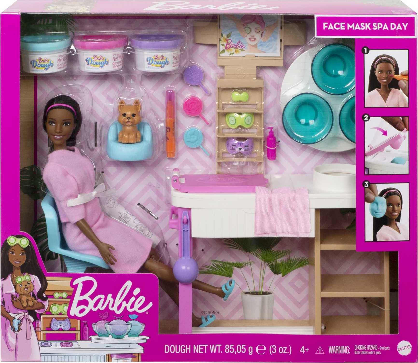 Foto 6 | Mascarilla Facial Playset Barbie Para Día De Spa Con Muñeca Barbie Morena - Venta Internacional.