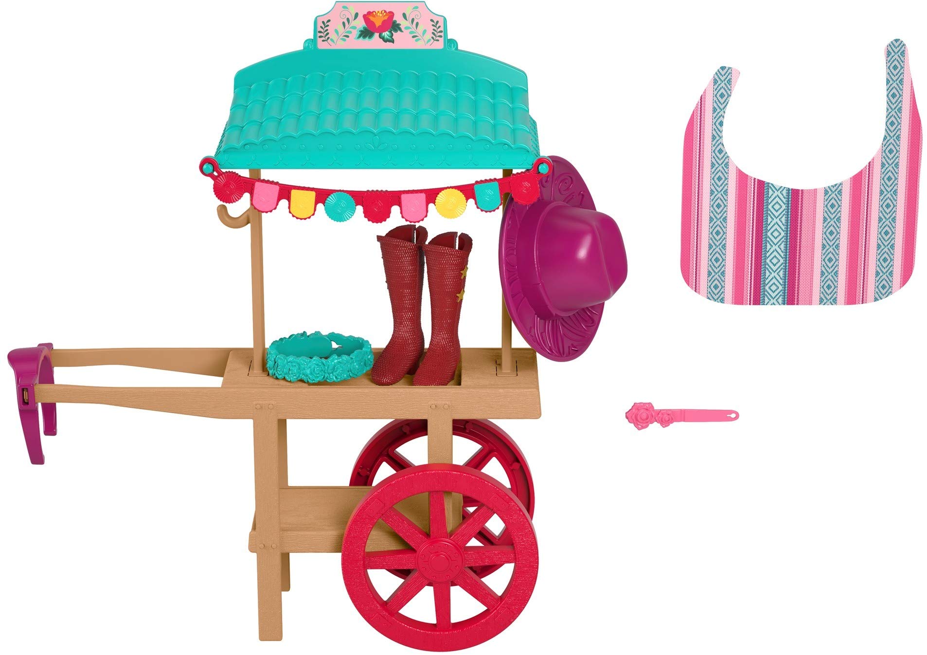 Foto 6 pulgar | Carrito De Equipamiento De Equitación Mattel Spirit Untamed Miradero Con Poni - Venta Internacional.