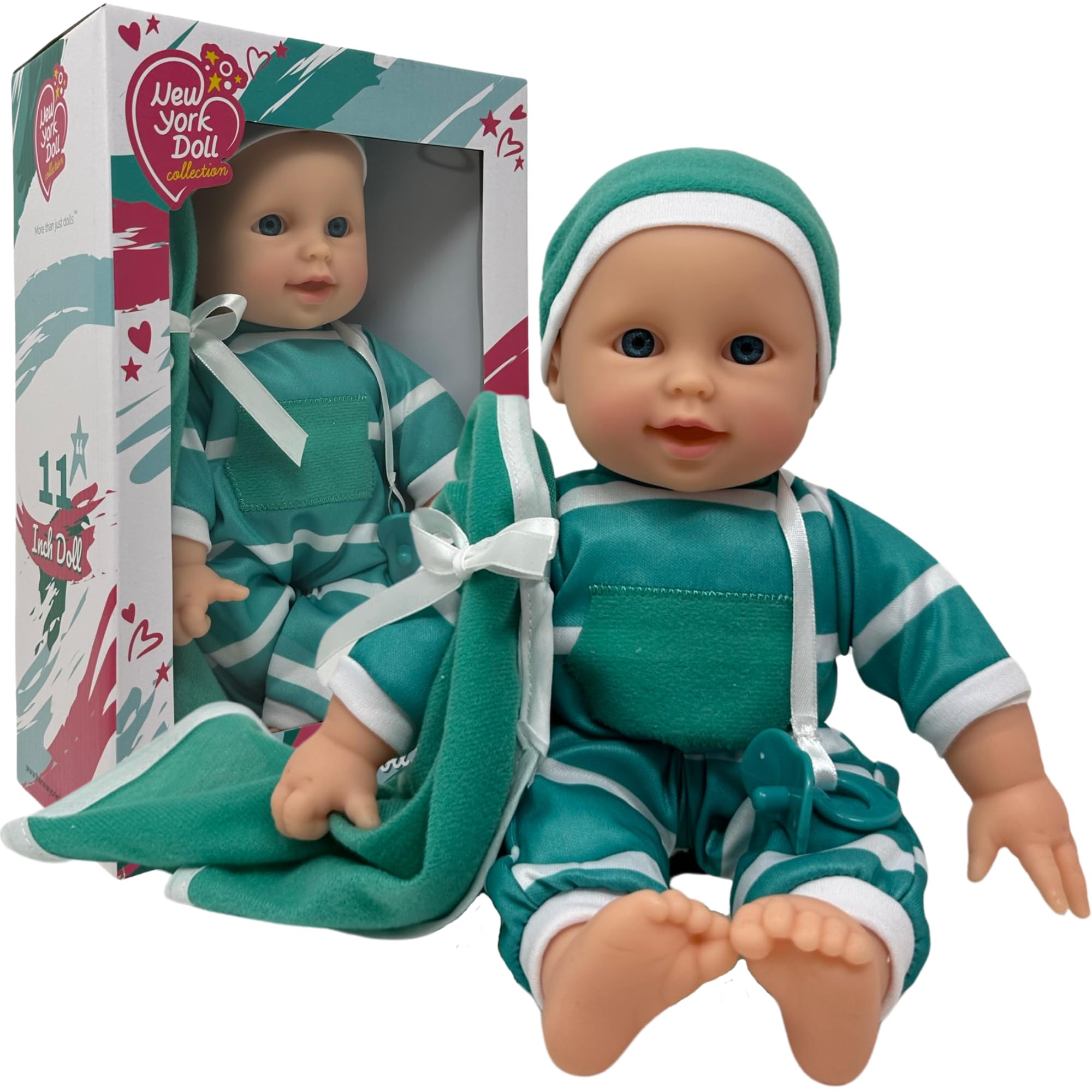 Foto 2 pulgar | Muñeca The New York Doll Collection, Cuerpo Suave De 28 Cm Con Accesorios - Venta Internacional.