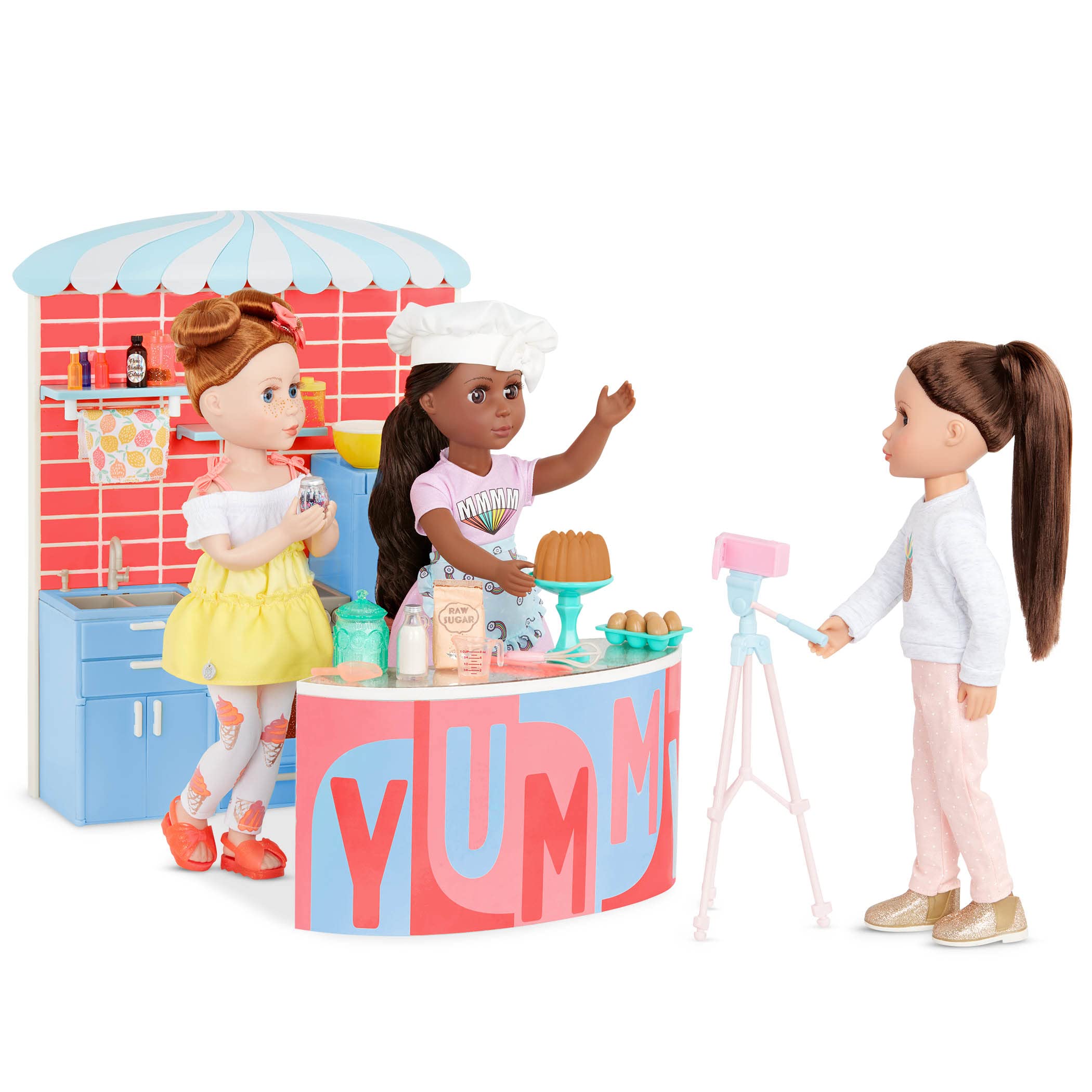 Set Cooking Show Glitter Girls Gg Baking Vlog Con Acceso Para Mayores De 50 Años. - Venta Internacional.