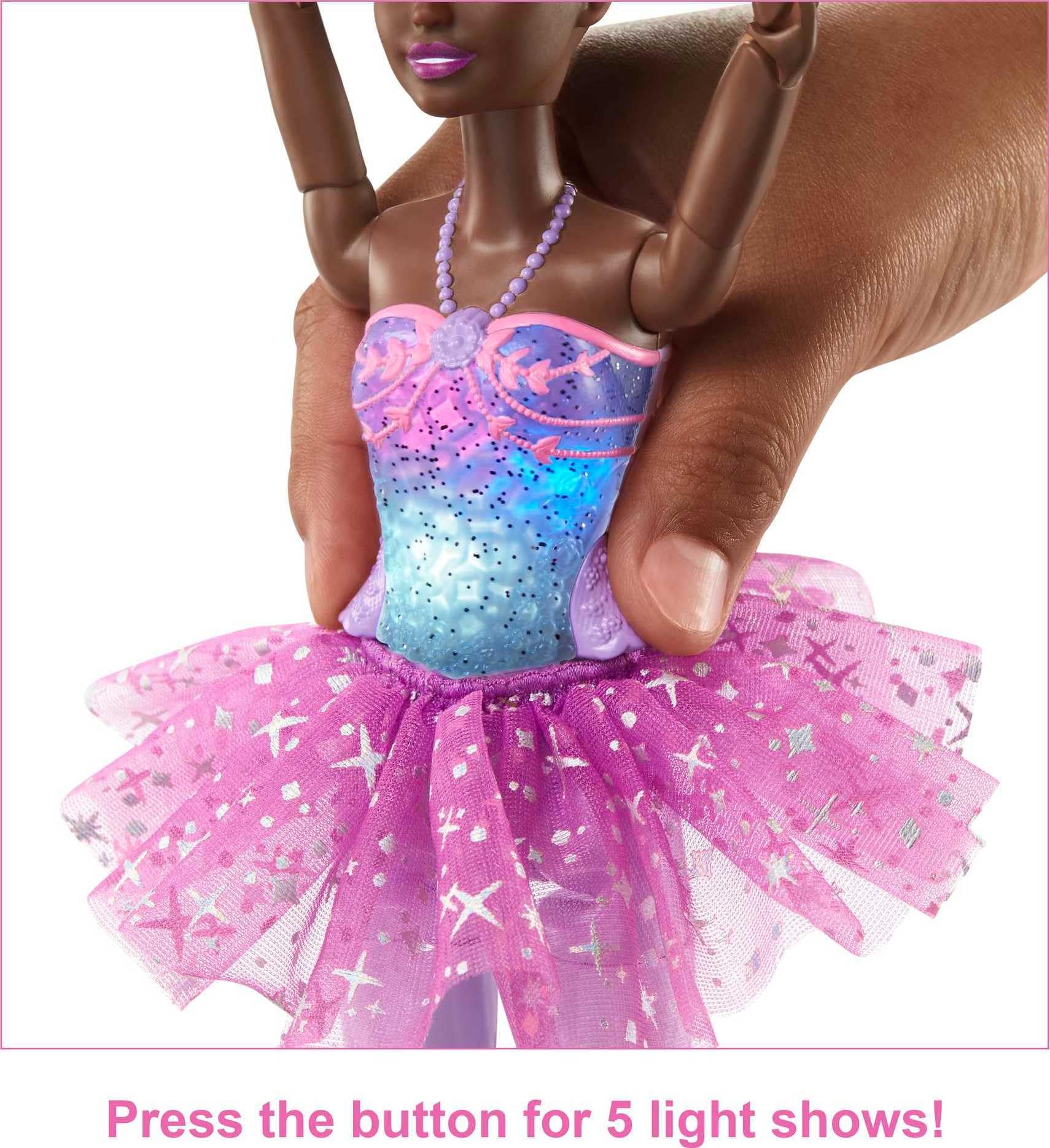 Foto 4 pulgar | Muñeca Barbie Dreamtopia Twinkle Lights, Bailarina Con 5 Shows - Venta Internacional.
