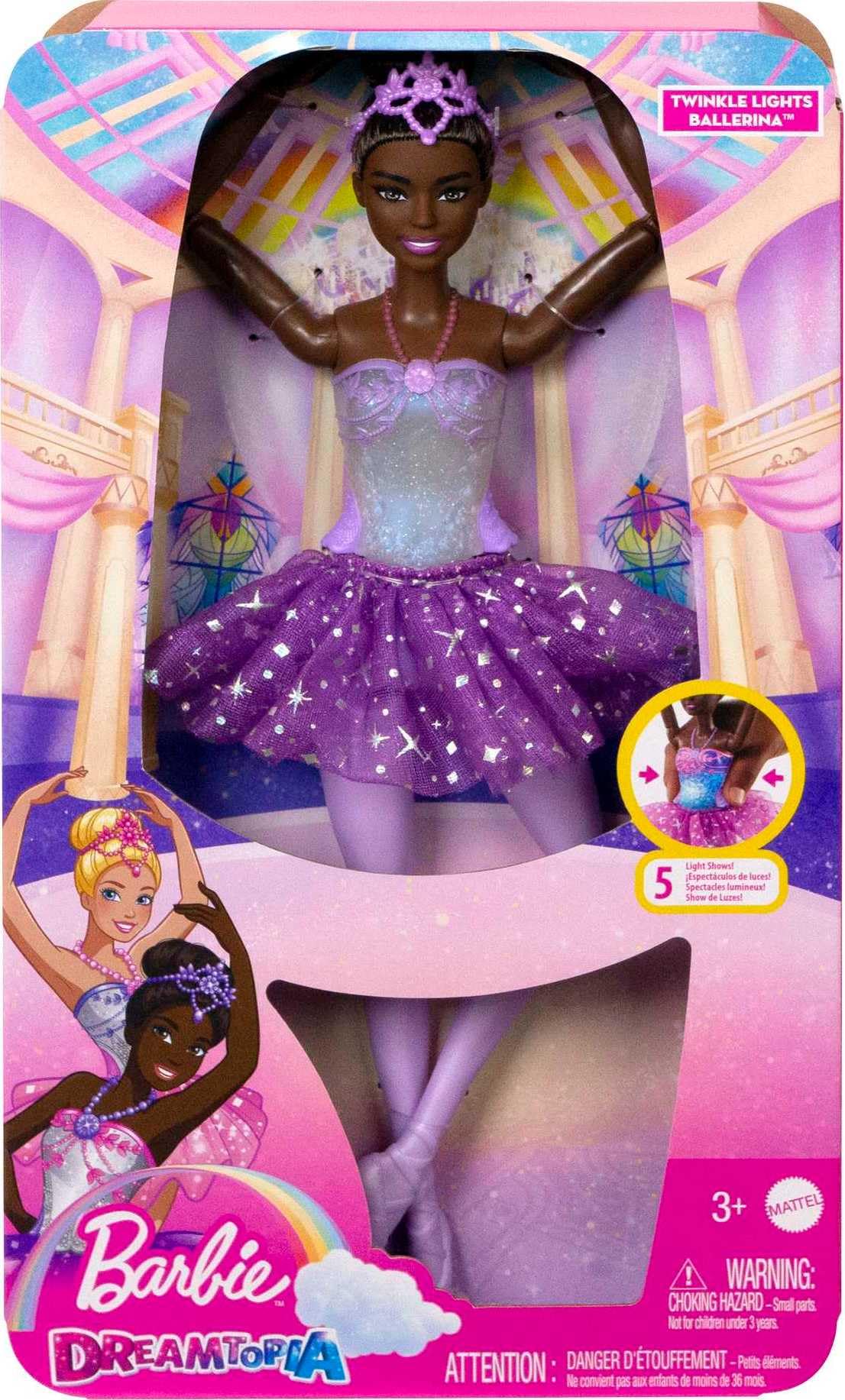 Foto 7 pulgar | Muñeca Barbie Dreamtopia Twinkle Lights, Bailarina Con 5 Shows - Venta Internacional.