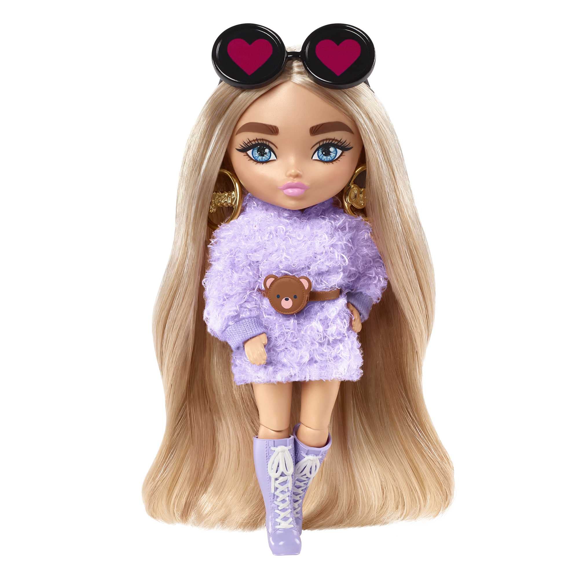 Foto 1 | Minimuñeca Barbie Extra #4 De 14 Cm Con Soporte Y Accesorios - Venta Internacional.