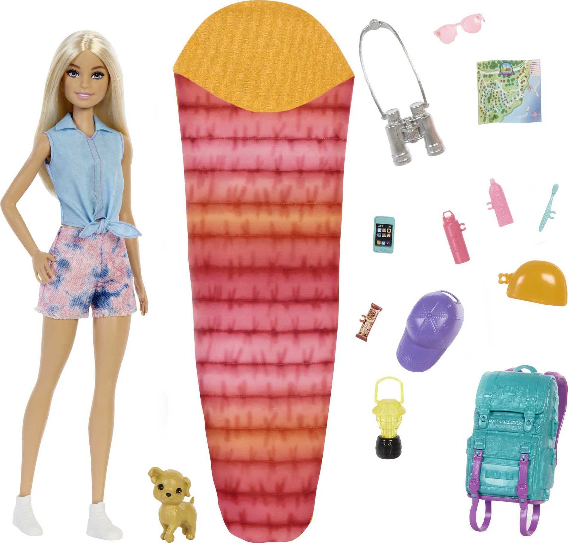 Foto 2 pulgar | Set Barbie It Takes Two Malibu Para Acampar Con Muñeca Y Accesorio - Venta Internacional.
