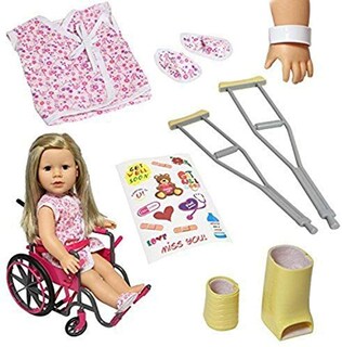 Foto 1 | Set De Silla De Ruedas Para Muñecas The New York Doll Collection, 18 Pulgadas - Venta Internacional.
