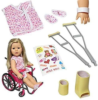 Foto 2 | Set De Silla De Ruedas Para Muñecas The New York Doll Collection, 18 Pulgadas - Venta Internacional.