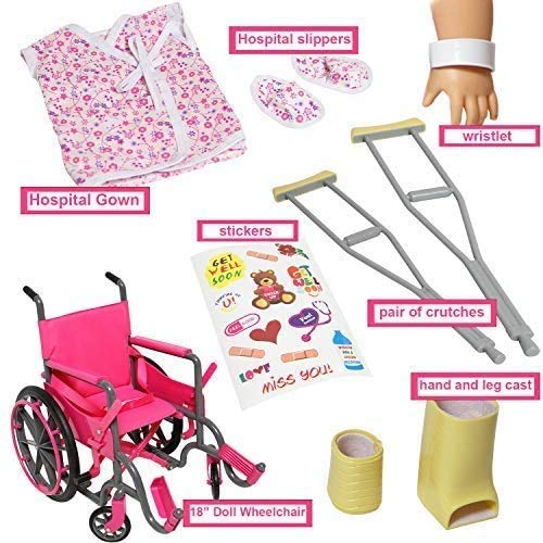 Foto 4 pulgar | Set De Silla De Ruedas Para Muñecas The New York Doll Collection, 18 Pulgadas - Venta Internacional.