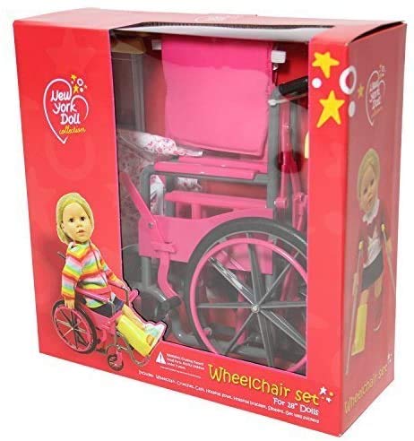 Foto 4 | Set De Silla De Ruedas Para Muñecas The New York Doll Collection, 18 Pulgadas - Venta Internacional.