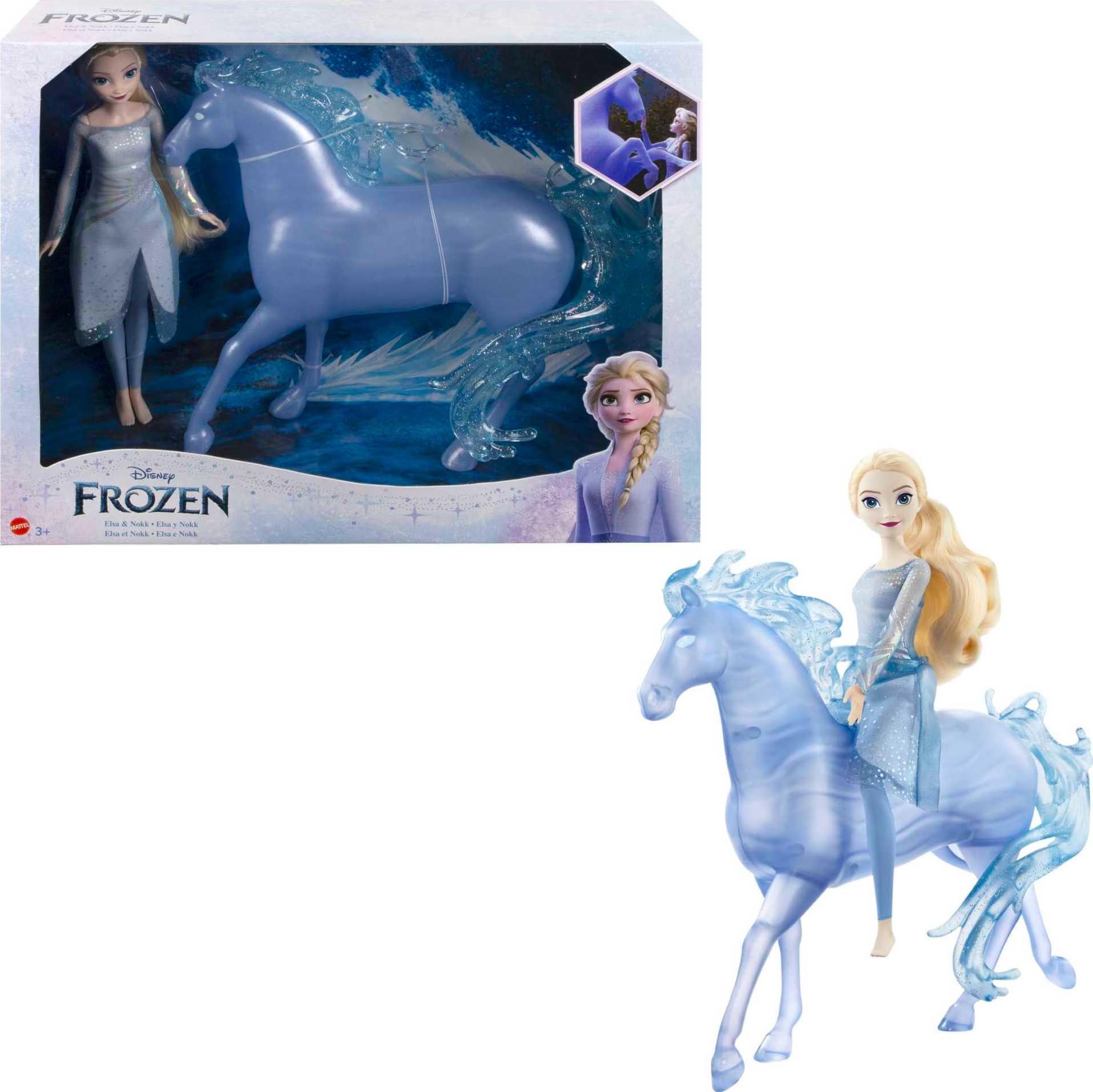 Foto 2 pulgar | Set De Juguetes Mattel Disney Frozen Elsa Fashion Doll & Horse Nokk - Venta Internacional.