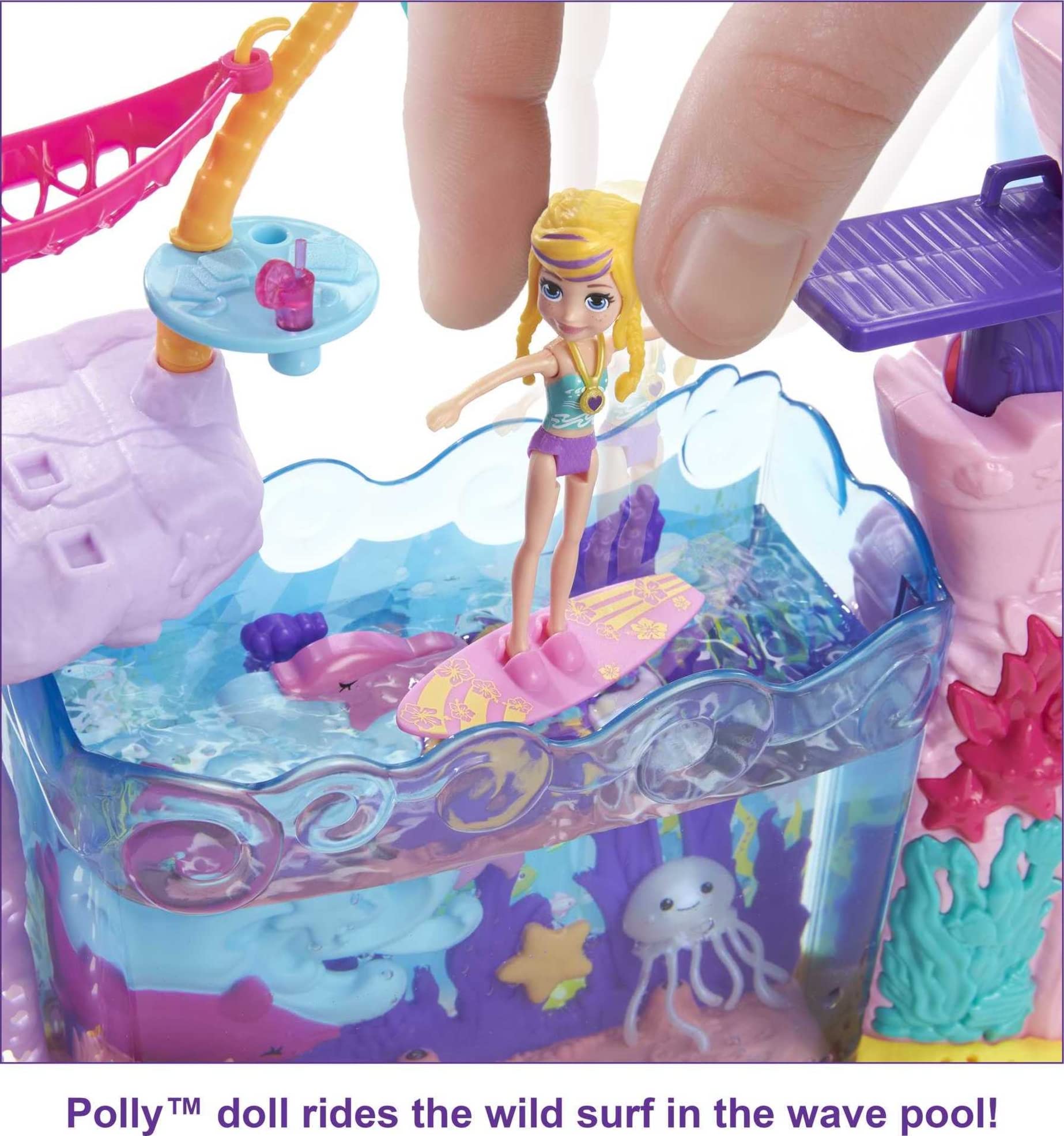 Foto 2 | Playset Polly Pocket Sea & Swim Adventure Con Muñeca De 3 Pulgadas - Venta Internacional.