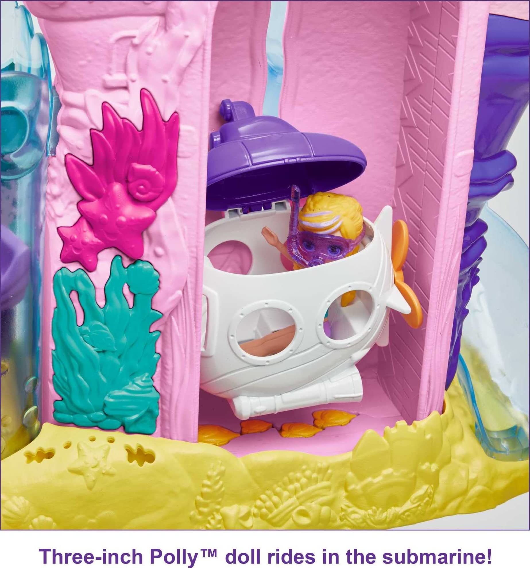 Foto 4 pulgar | Playset Polly Pocket Sea & Swim Adventure Con Muñeca De 3 Pulgadas - Venta Internacional.