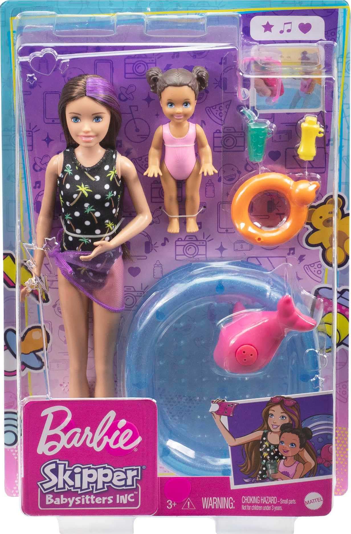 Foto 7 pulgar | Set De Juego Barbie Skipper Babysitters Inc Con Muñeca Skipper Y Piscina - Venta Internacional.