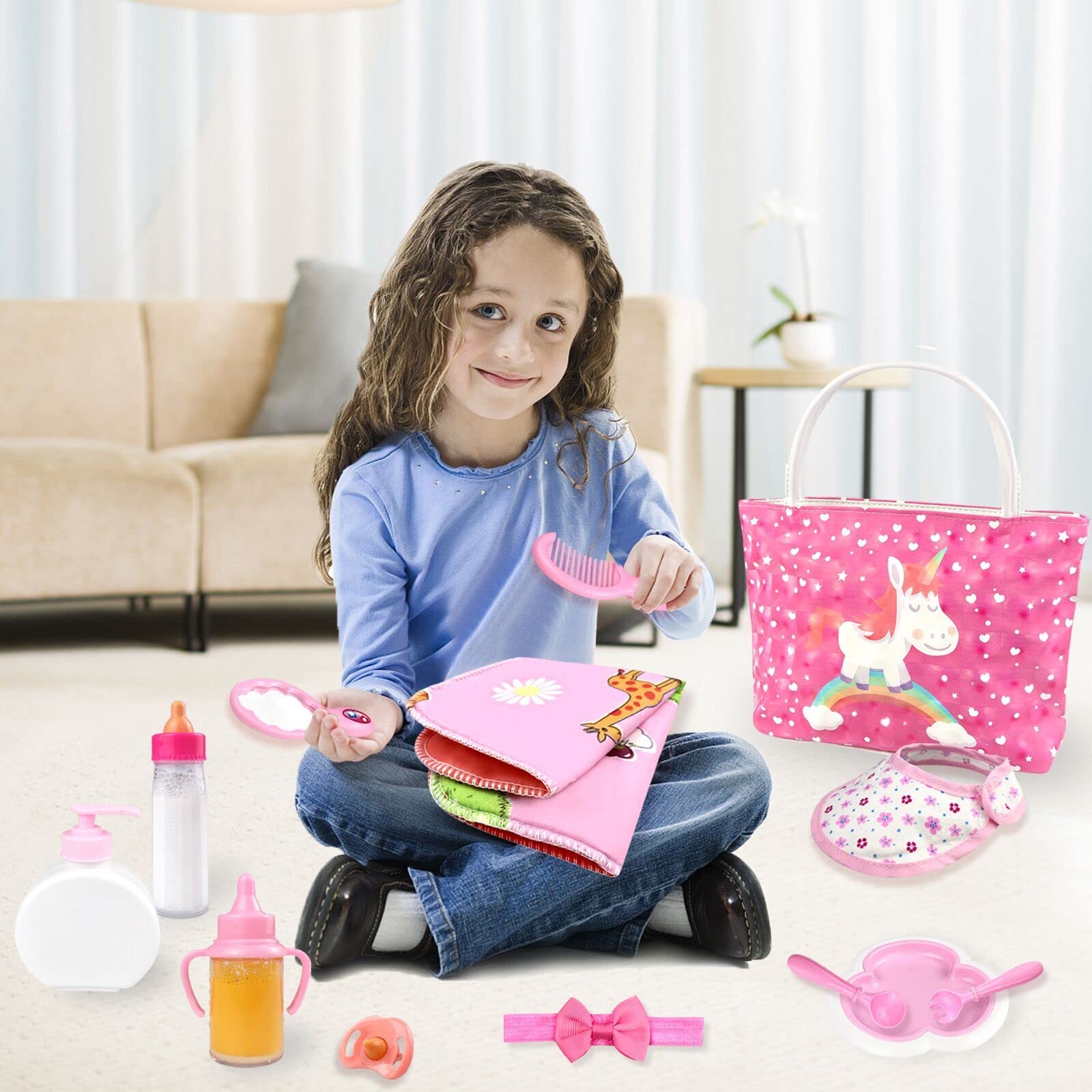 Foto 7 pulgar | Set De Accesorios Para Muñecas Bnuzeiyi Feeding Caring De 14 A 16 Y 18 Pulgadas - Venta Internacional.