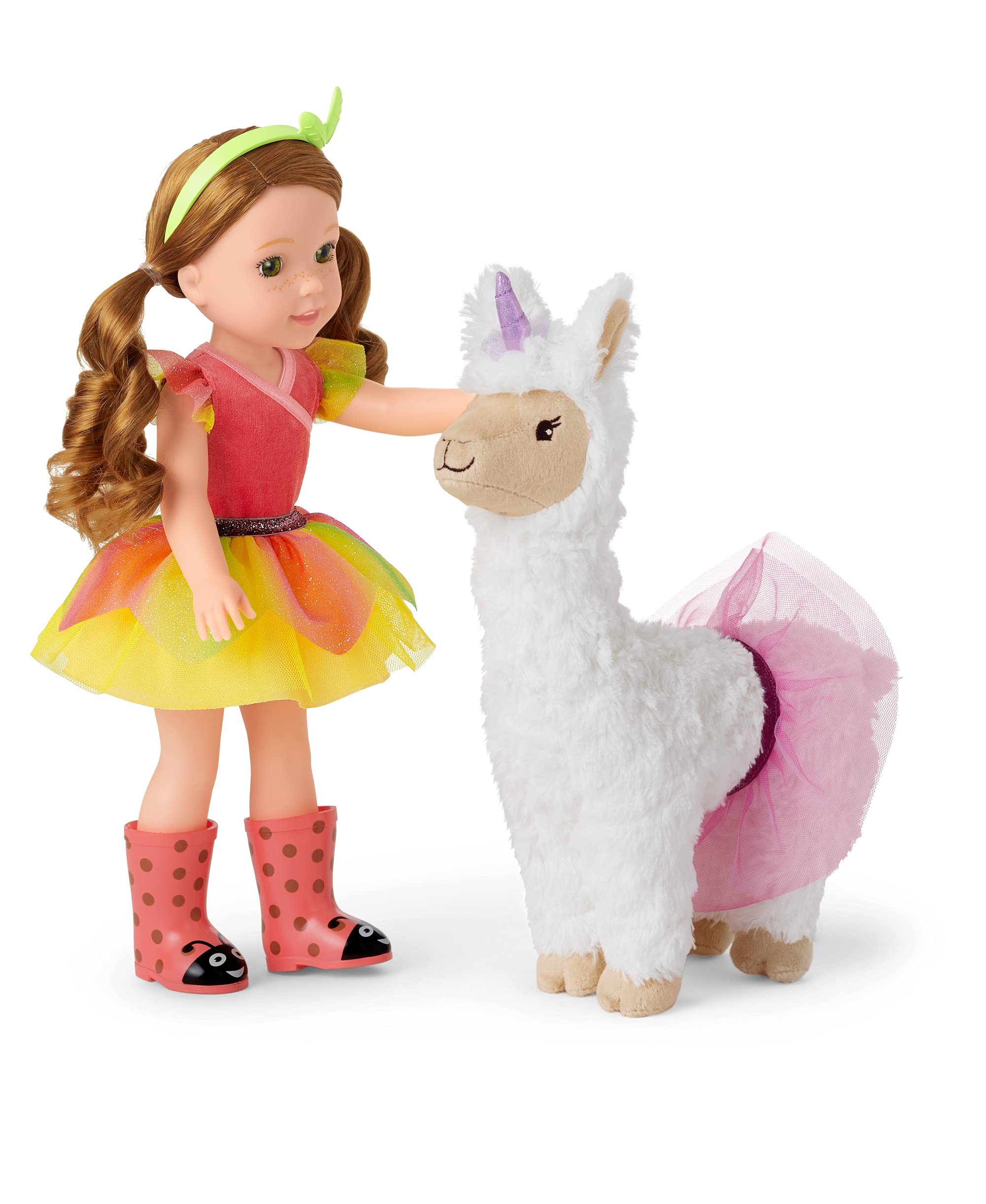 Foto 7 pulgar | Peluche American Girl Welliewishers Magical Llamacorn - Venta Internacional.