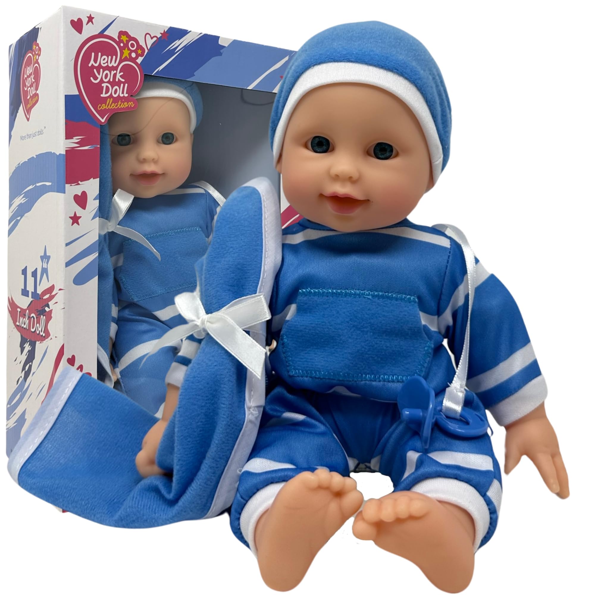 Foto 2 pulgar | Muñeca The New York Doll Collection, Cuerpo Suave De 28 Cm Con Accesorio - Venta Internacional.