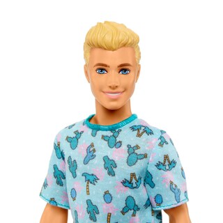 Foto 3 | Muñeca De Moda Barbie Fashionistas Ken #211 Con Camiseta De Cactus Azul - Venta Internacional.