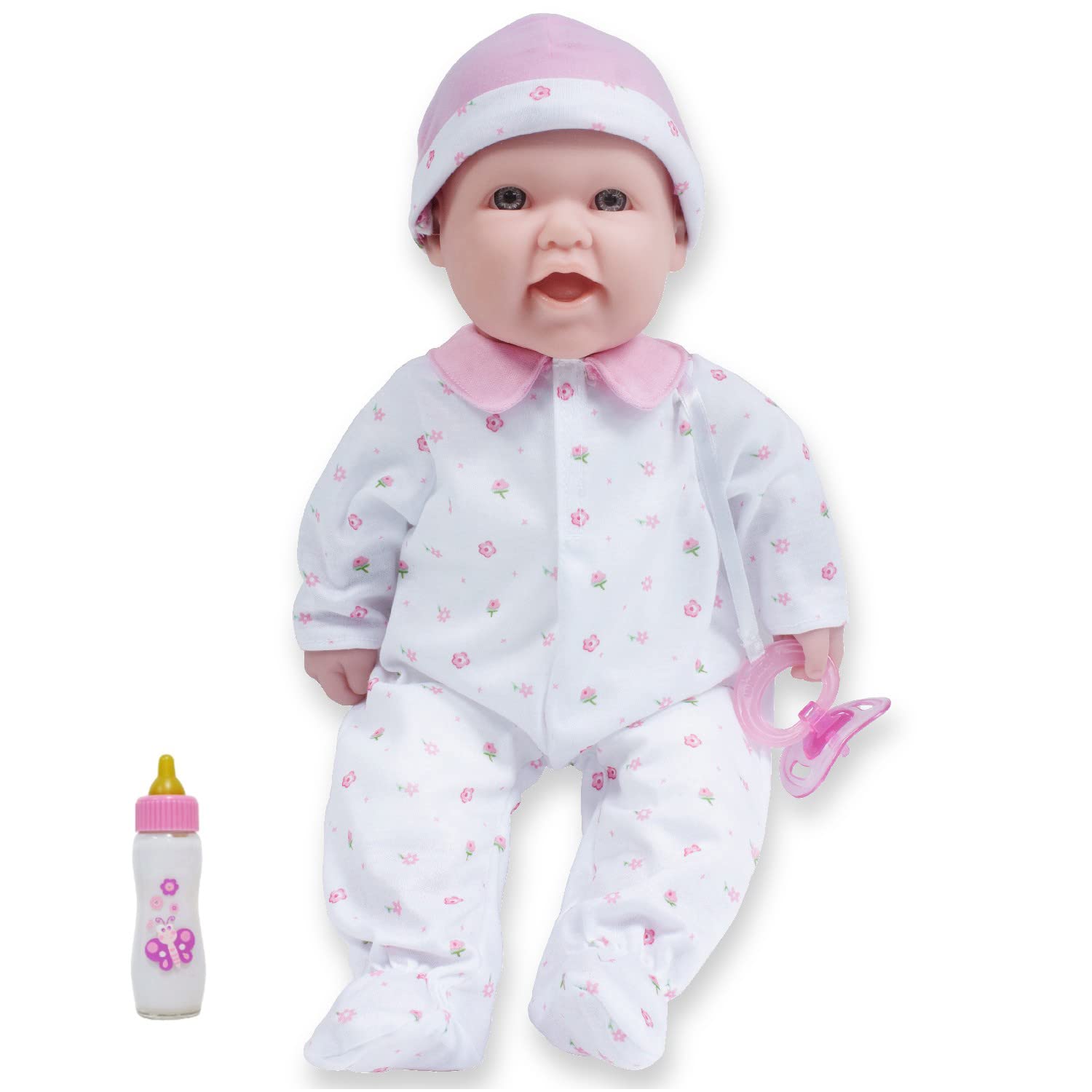 Muñeca Jc Toys La Baby, Blanca, 40 Cm, Con Traje Y Chupete - Venta Internacional.
