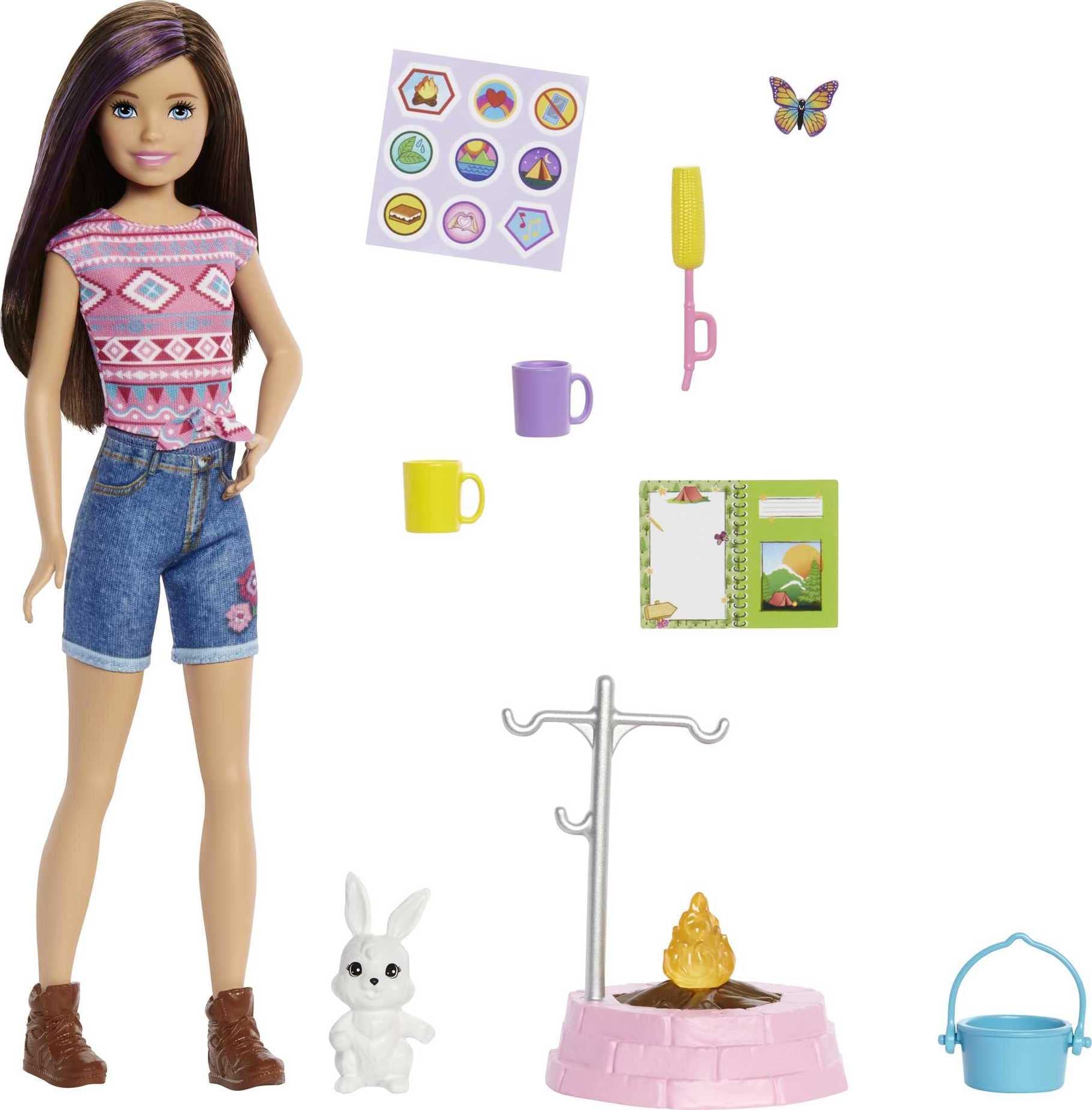Foto 2 pulgar | Muñeca Playset Barbie It Takes Two Skipper Para Acampar Con Accesorios - Venta Internacional.