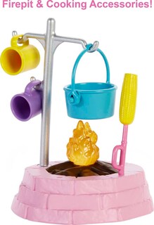 Foto 2 | Muñeca Playset Barbie It Takes Two Skipper Para Acampar Con Accesorios - Venta Internacional.