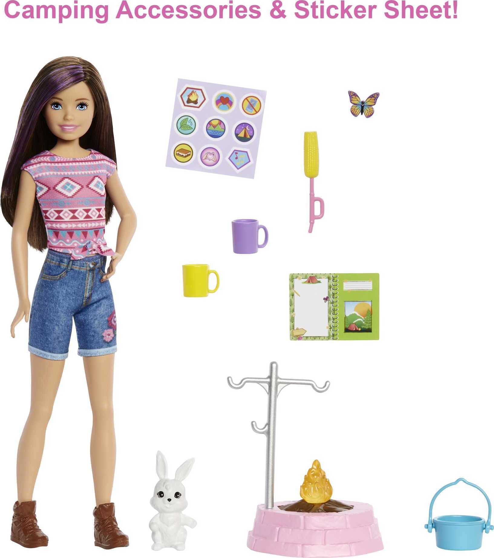 Foto 5 pulgar | Muñeca Playset Barbie It Takes Two Skipper Para Acampar Con Accesorios - Venta Internacional.