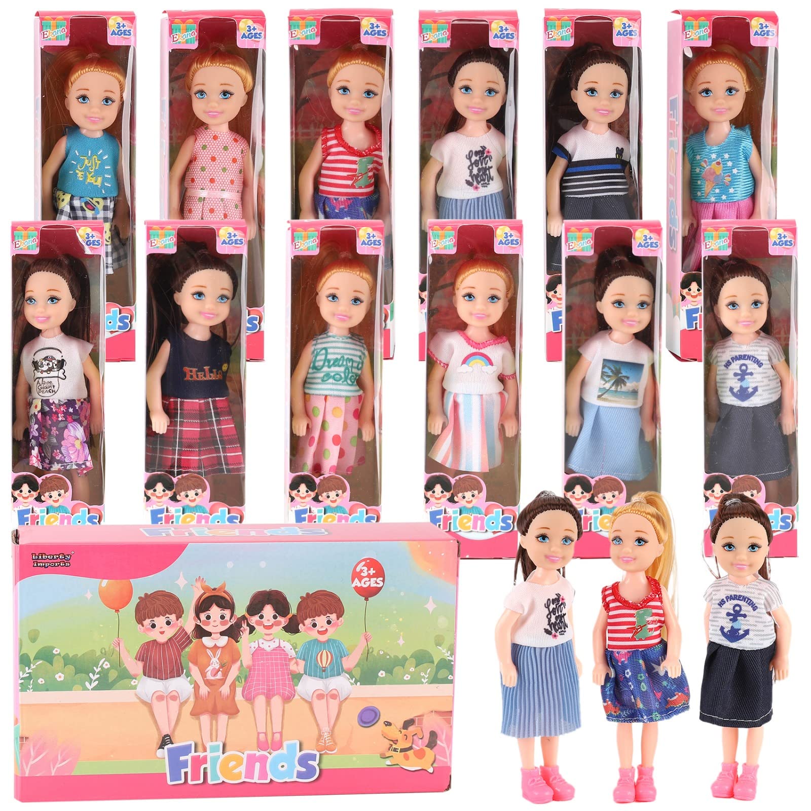 Regalos De Fiesta Para Niñas Pequeñas Dolls Liberty Imports, 12 X 14 Cm - Venta Internacional.