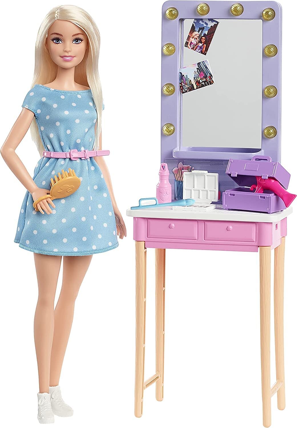 Foto 2 pulgar | Muñeca Barbie Big City, Big Dreams Malibu De 29 Cm Con Vestidor - Venta Internacional.