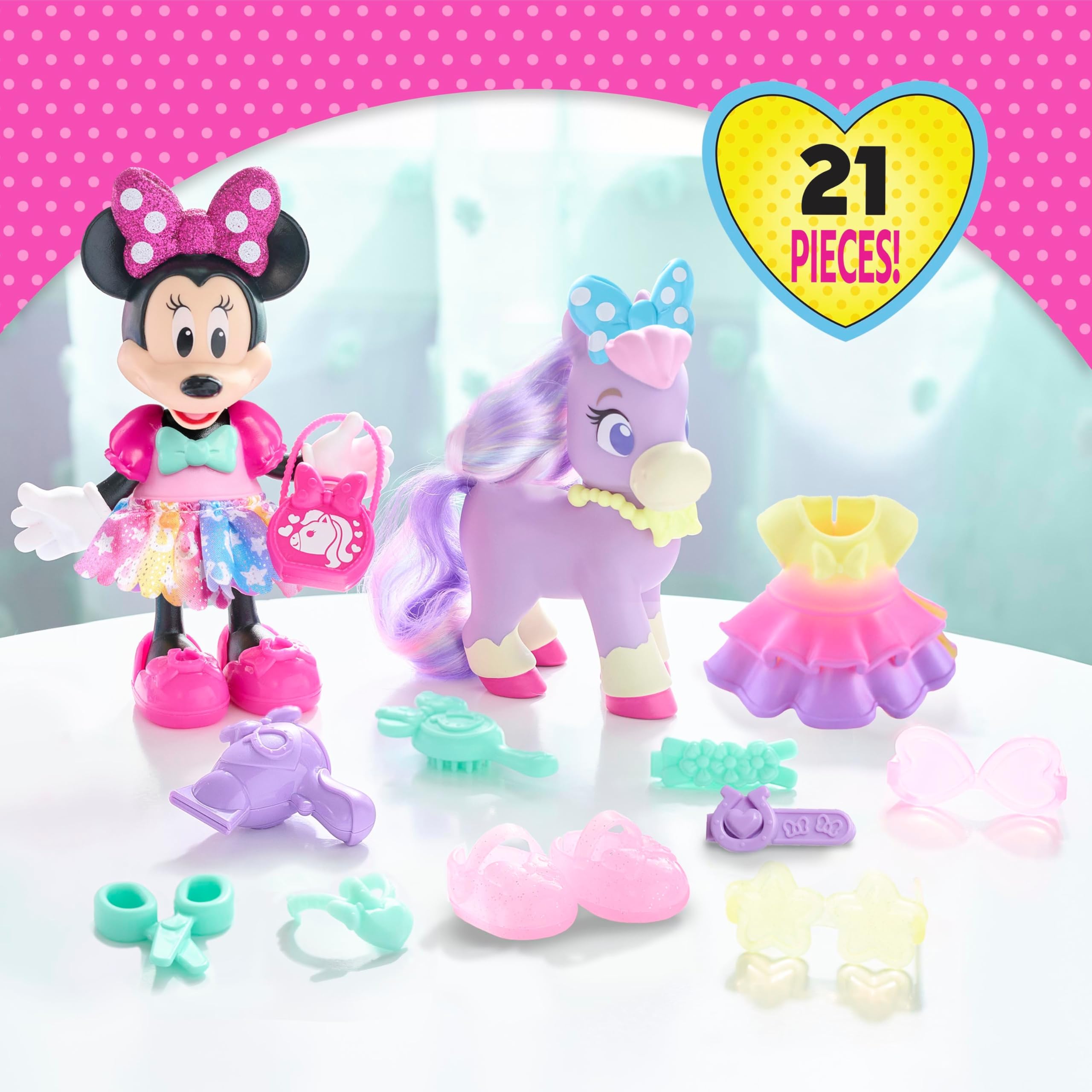 Foto 3 pulgar | Set De Juguetes Just Play Disney Junior Minnie Mouse Groom & Glam - Venta Internacional.