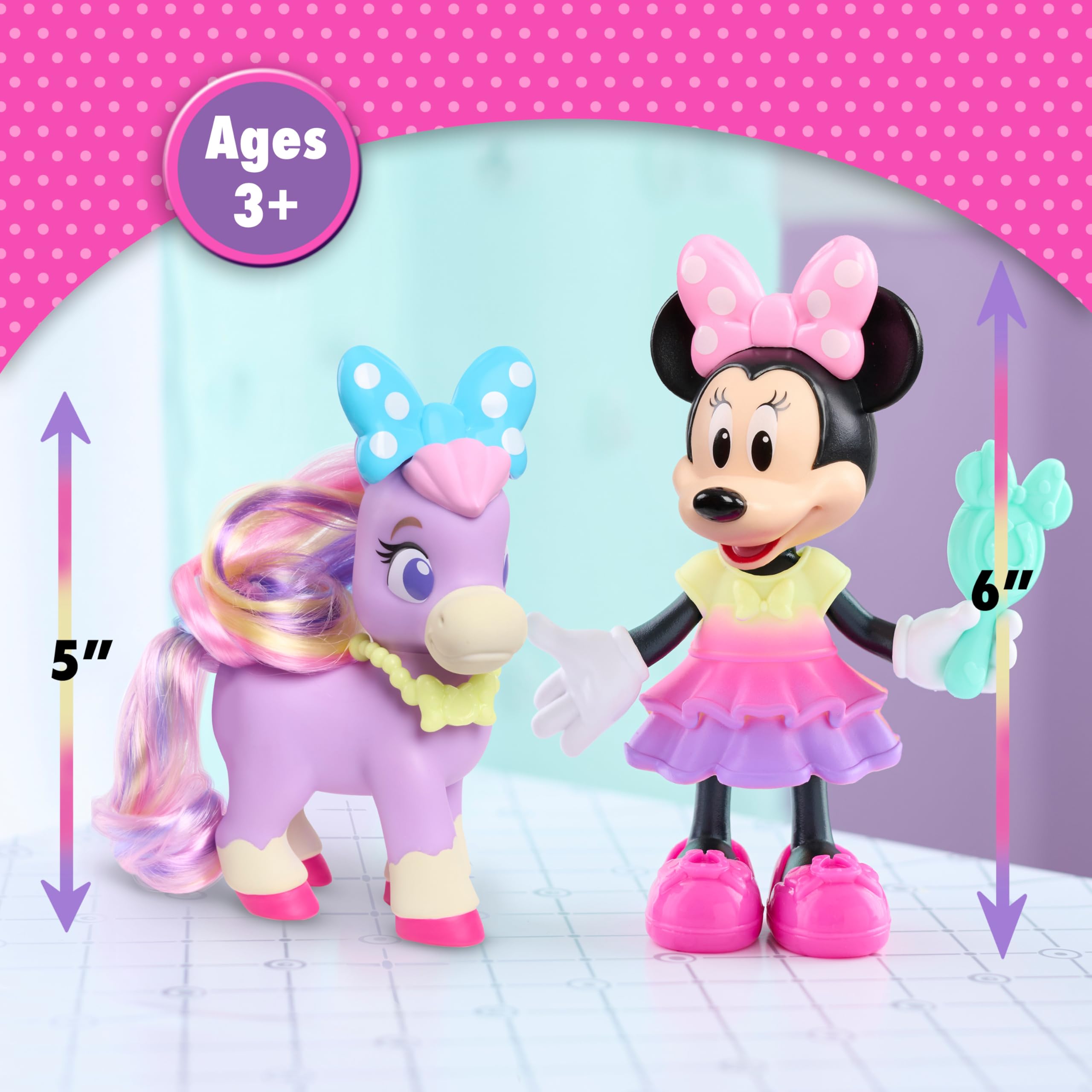 Foto 4 pulgar | Set De Juguetes Just Play Disney Junior Minnie Mouse Groom & Glam - Venta Internacional.