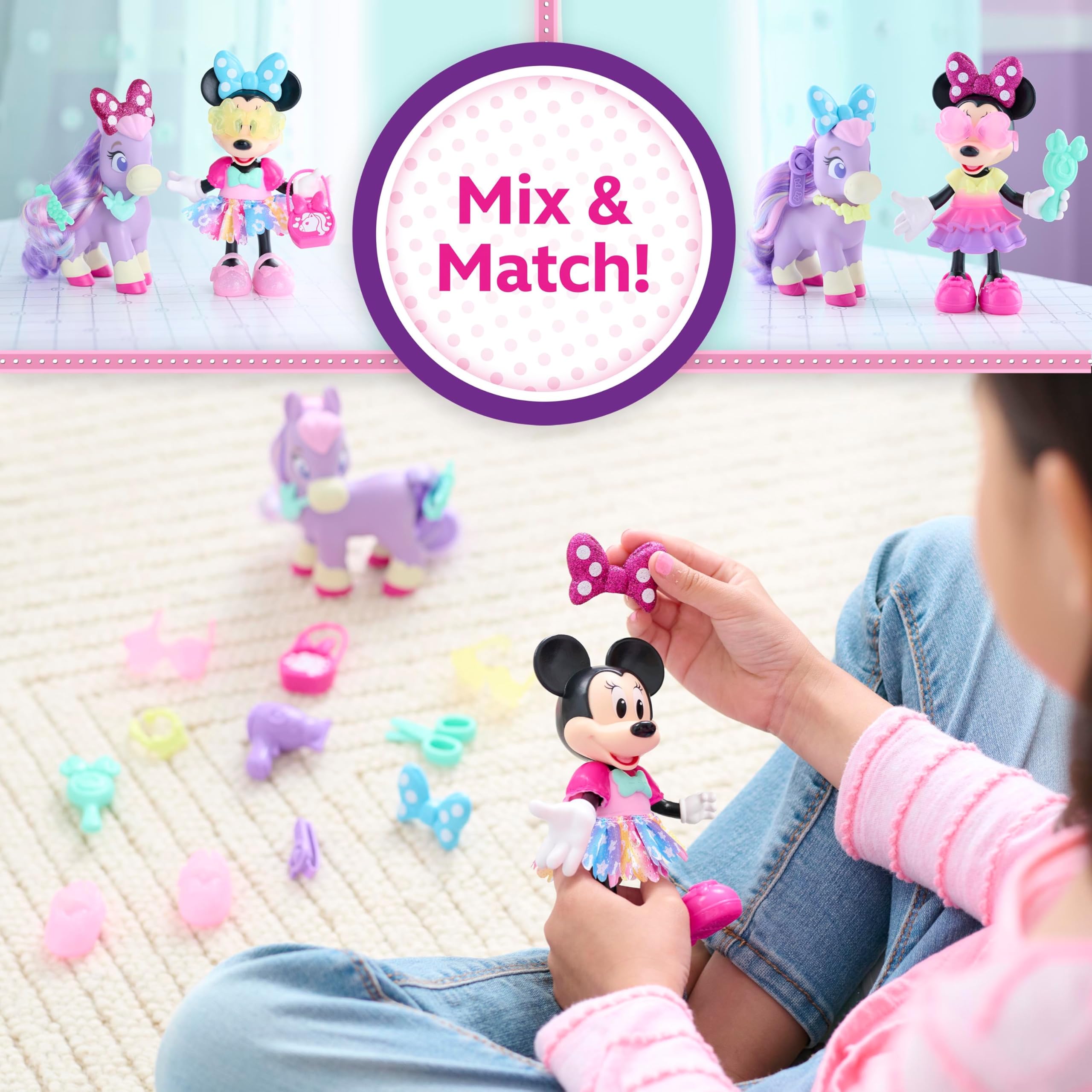 Foto 7 pulgar | Set De Juguetes Just Play Disney Junior Minnie Mouse Groom & Glam - Venta Internacional.