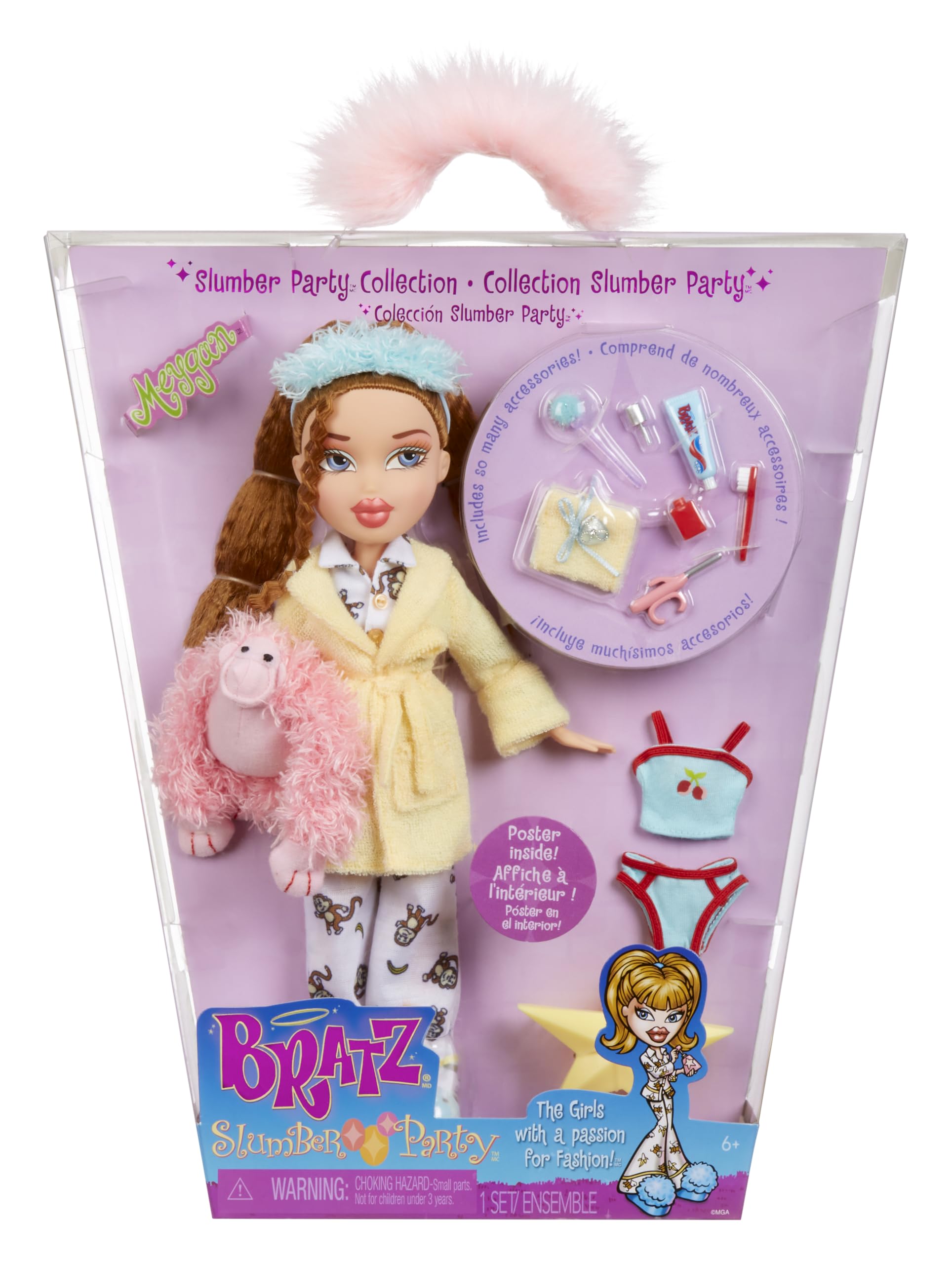 Muñeca Bratz Slumber Party Meygan con Accesorios - Venta Internacional