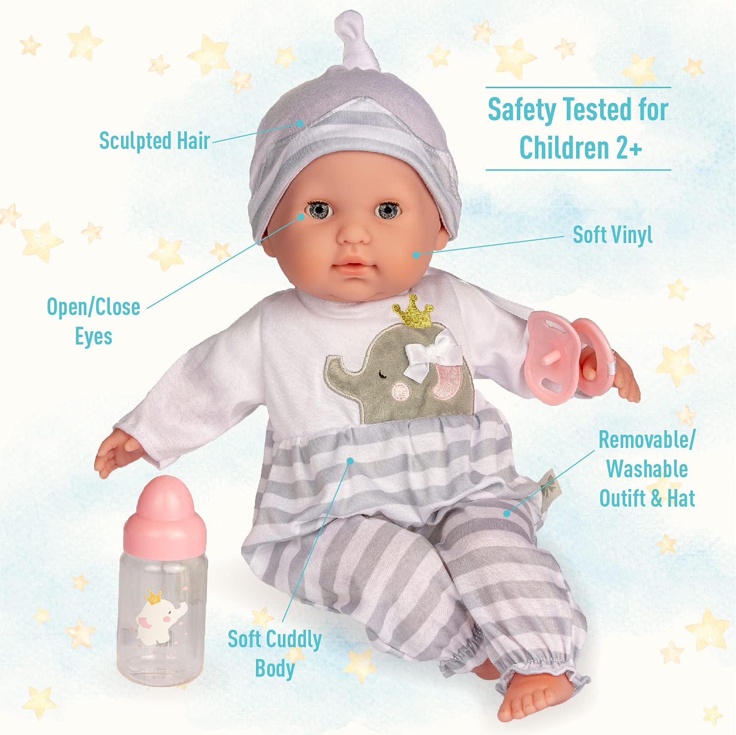 Foto 6 pulgar | Muñeca Jc Toys con Accesorios-Venta Internacional
