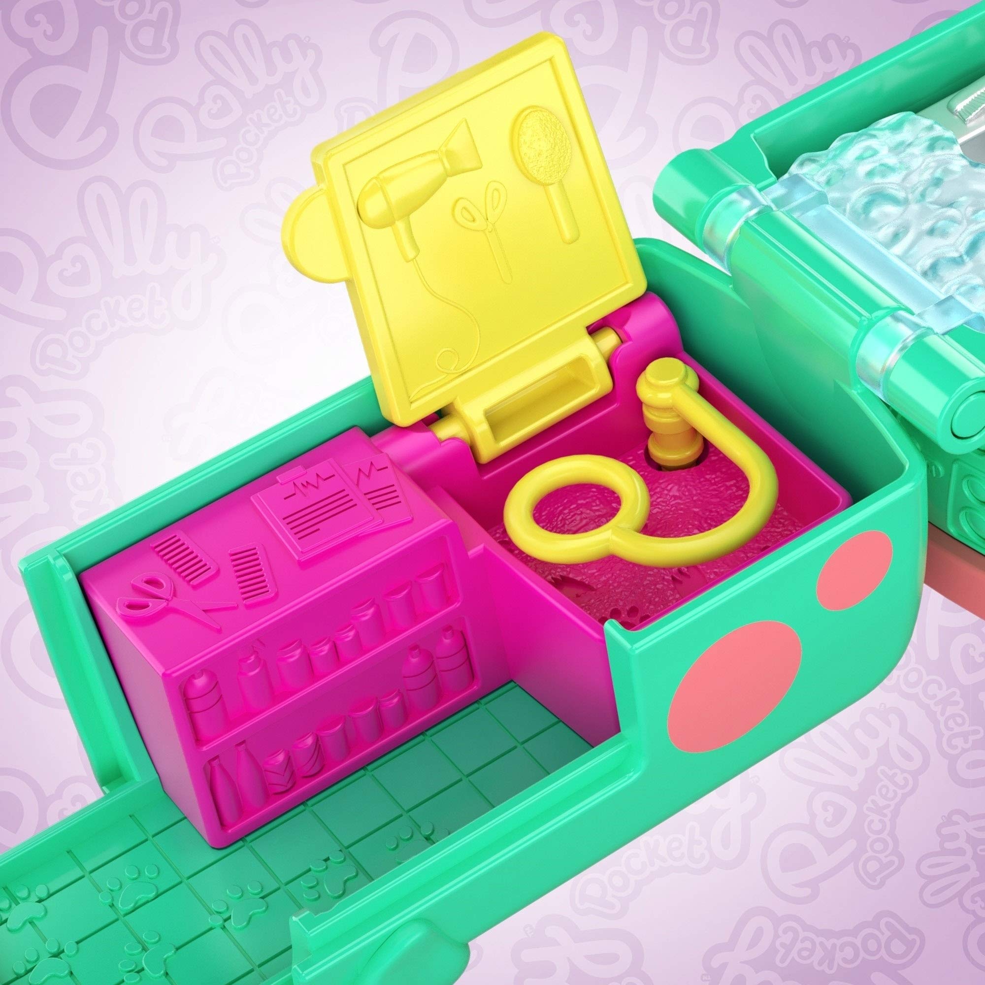 Foto 4 | Peluquería para Mascotas Polly Pocket con Accesorios - Venta Internacional