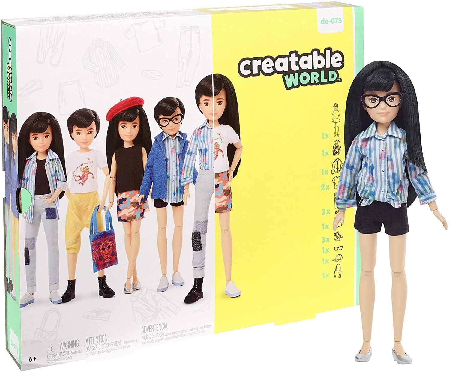 Foto 2 pulgar | Muñeca Personalizable Mattel Creatable World Deluxe Black Hair - Venta Internacional.