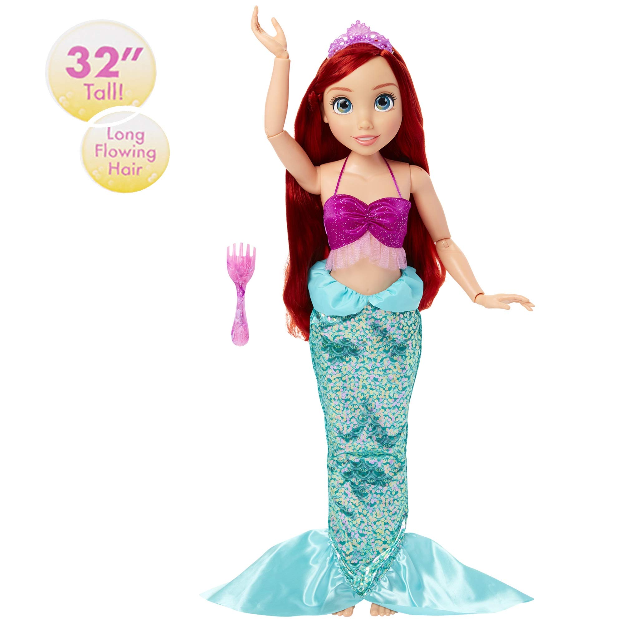 Foto 3 pulgar | Muñeca Disney Princess Ariel My Size 81 Cm Con Cepillo - Venta Internacional.