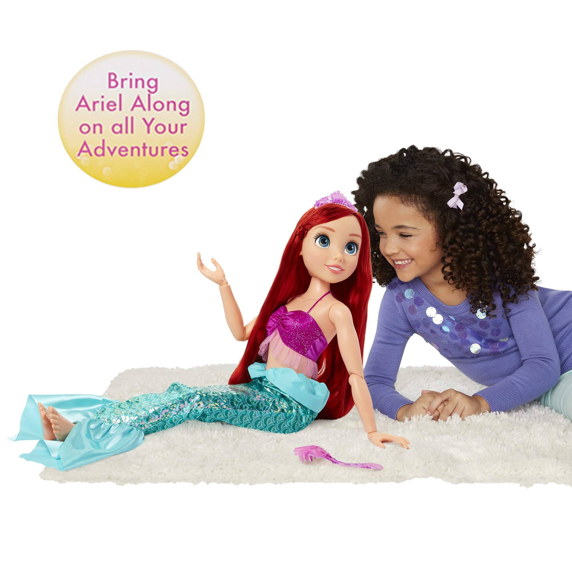 Foto 4 pulgar | Muñeca Disney Princess Ariel My Size 81 Cm Con Cepillo - Venta Internacional.
