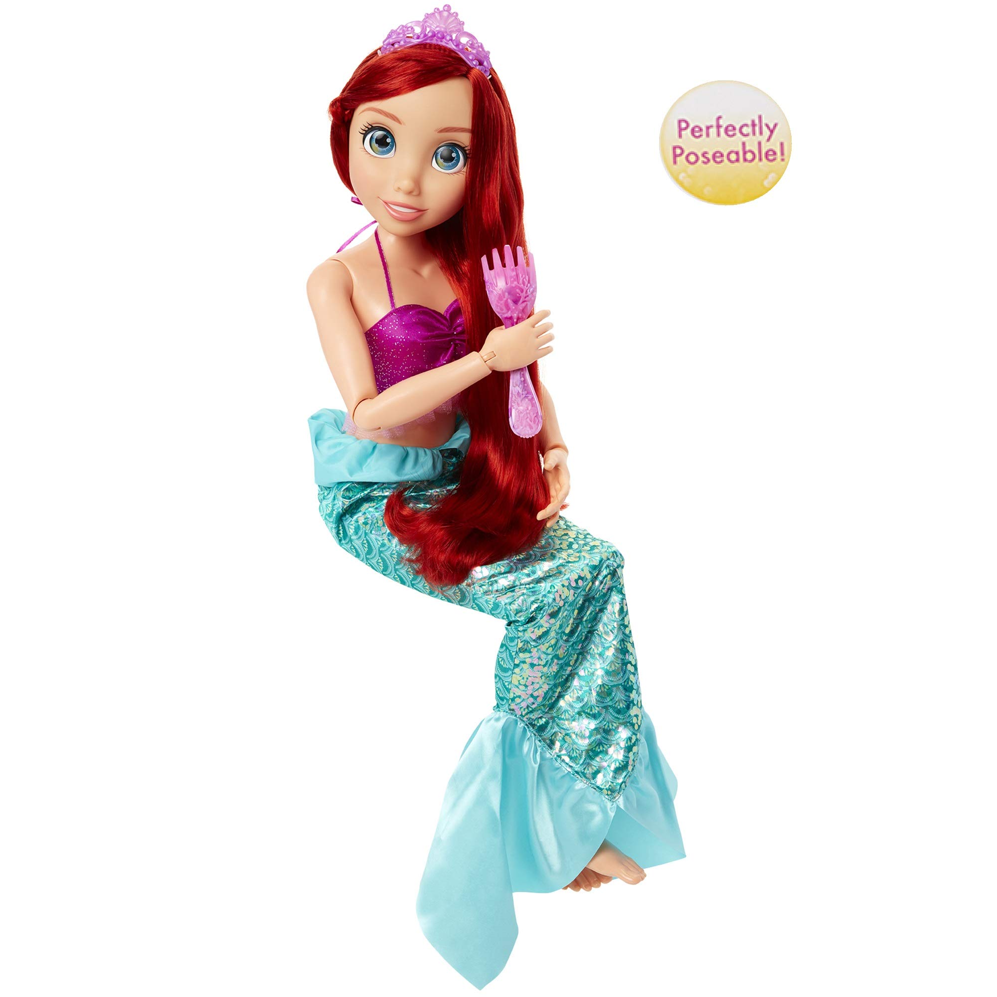 Foto 5 pulgar | Muñeca Disney Princess Ariel My Size 81 Cm Con Cepillo - Venta Internacional.