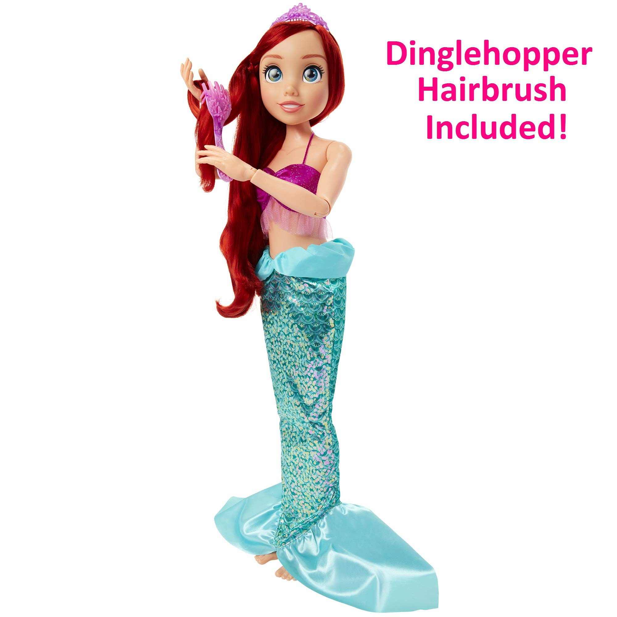 Foto 5 | Muñeca Disney Princess Ariel My Size 81 Cm Con Cepillo - Venta Internacional.