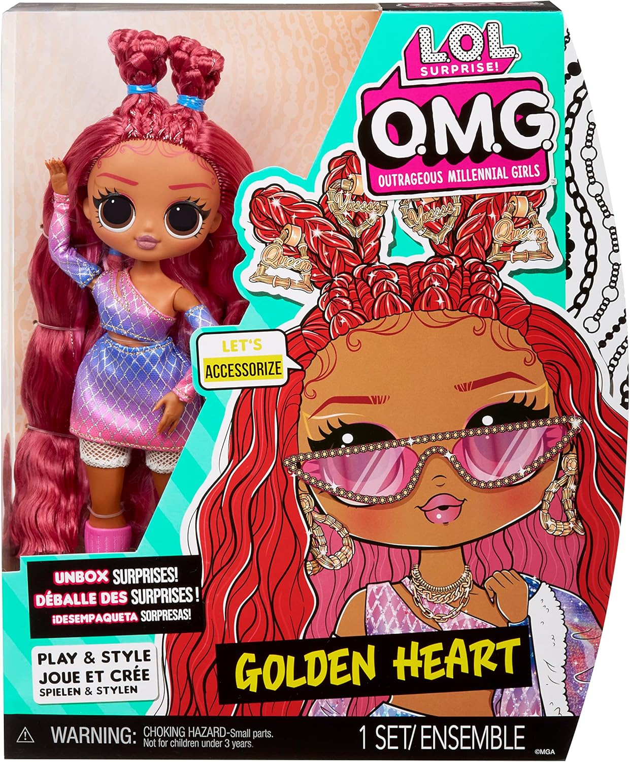 Foto 2 pulgar | Muñeca Lol Surprise Omg Core Series 7 Golden Heart