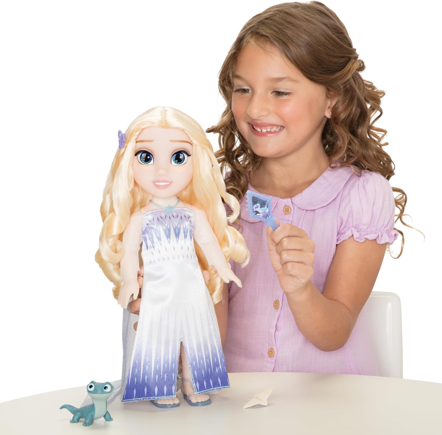 Foto 4 | Muñeca Cantante Frozen, Mi Amiga Elsa 35 Cm