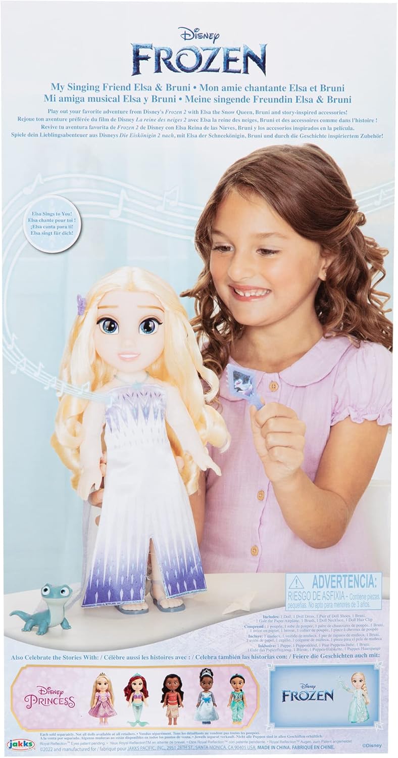Foto 8 | Muñeca Cantante Frozen, Mi Amiga Elsa 35 Cm