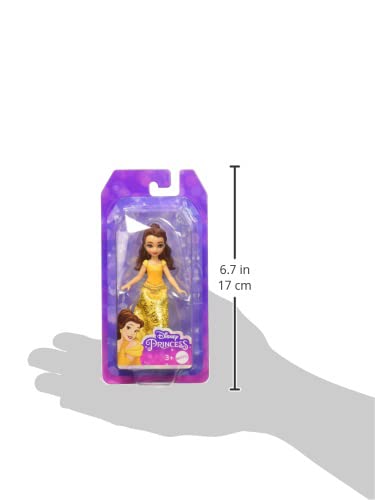 Foto 4 pulgar | Muñeca Mattel Disney Princesses Belle De 9 Cm Articulada Para Más De 3 Años - Venta Internacional.