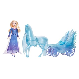 Foto 1 | Muñeca De Moda Mattel Disney Frozen Elsa Con Nokk Y Carriage - Venta Internacional.