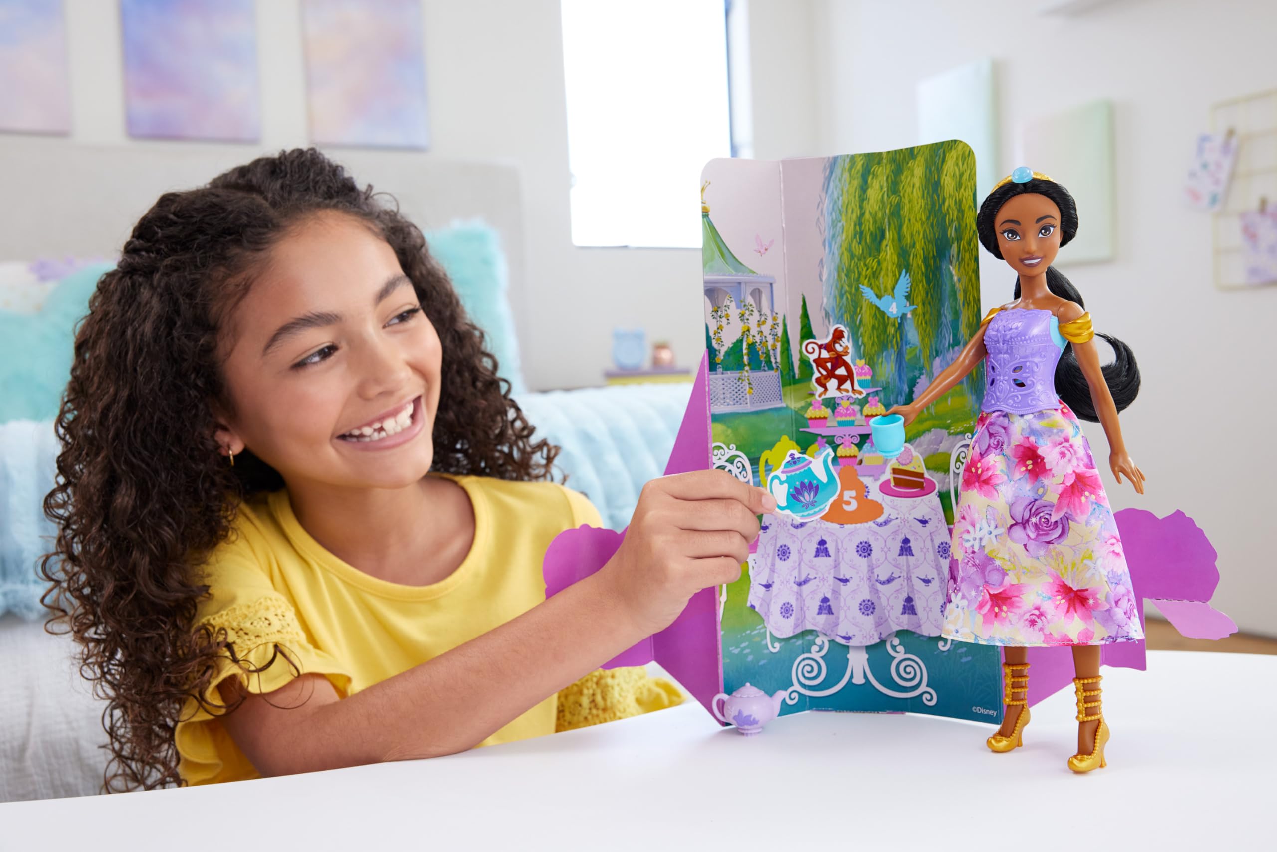 Foto 3 pulgar | Muñeca De Moda Mattel Disney Princess Jasmine Con 11 Sorpresas - Venta Internacional.
