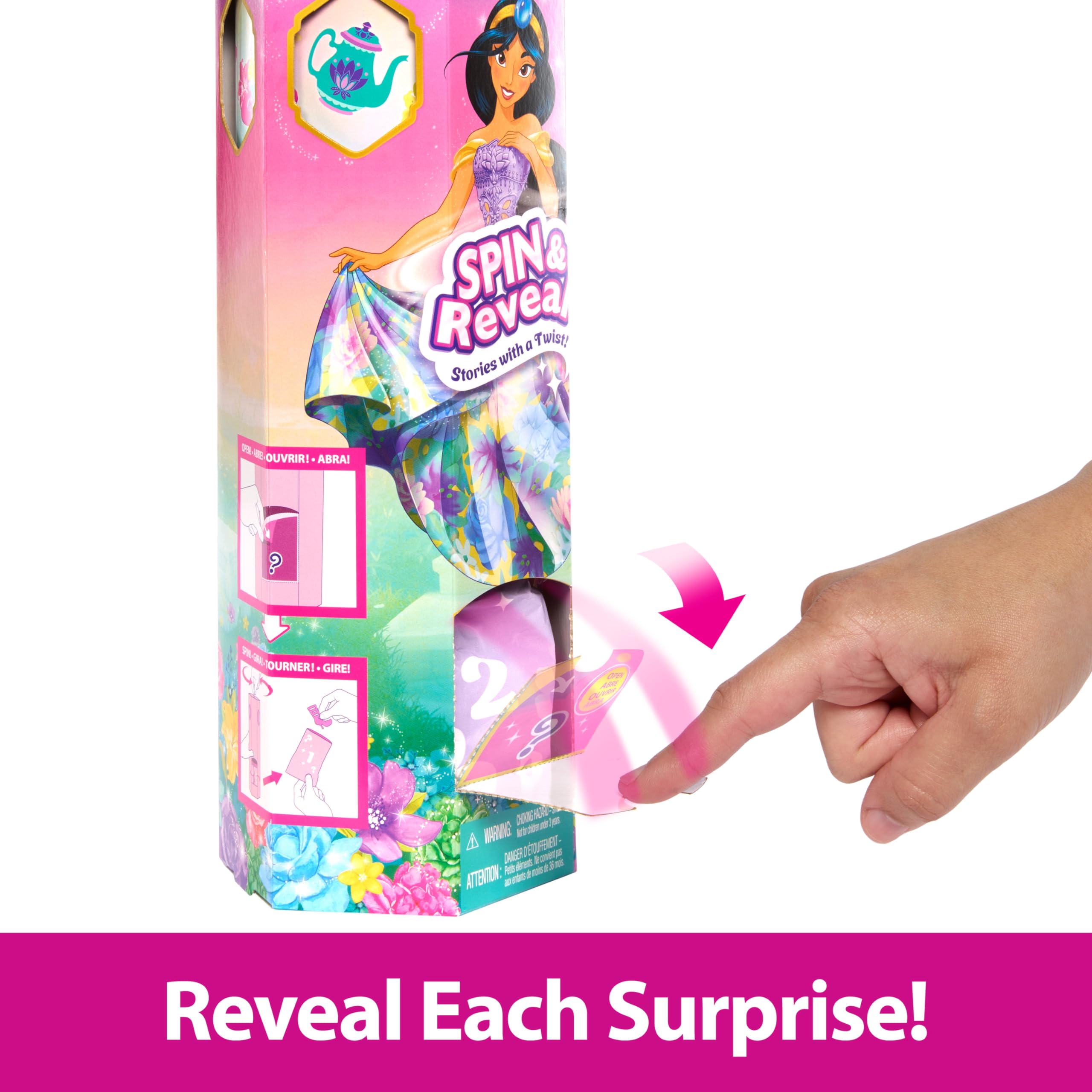 Foto 4 | Muñeca De Moda Mattel Disney Princess Jasmine Con 11 Sorpresas - Venta Internacional.