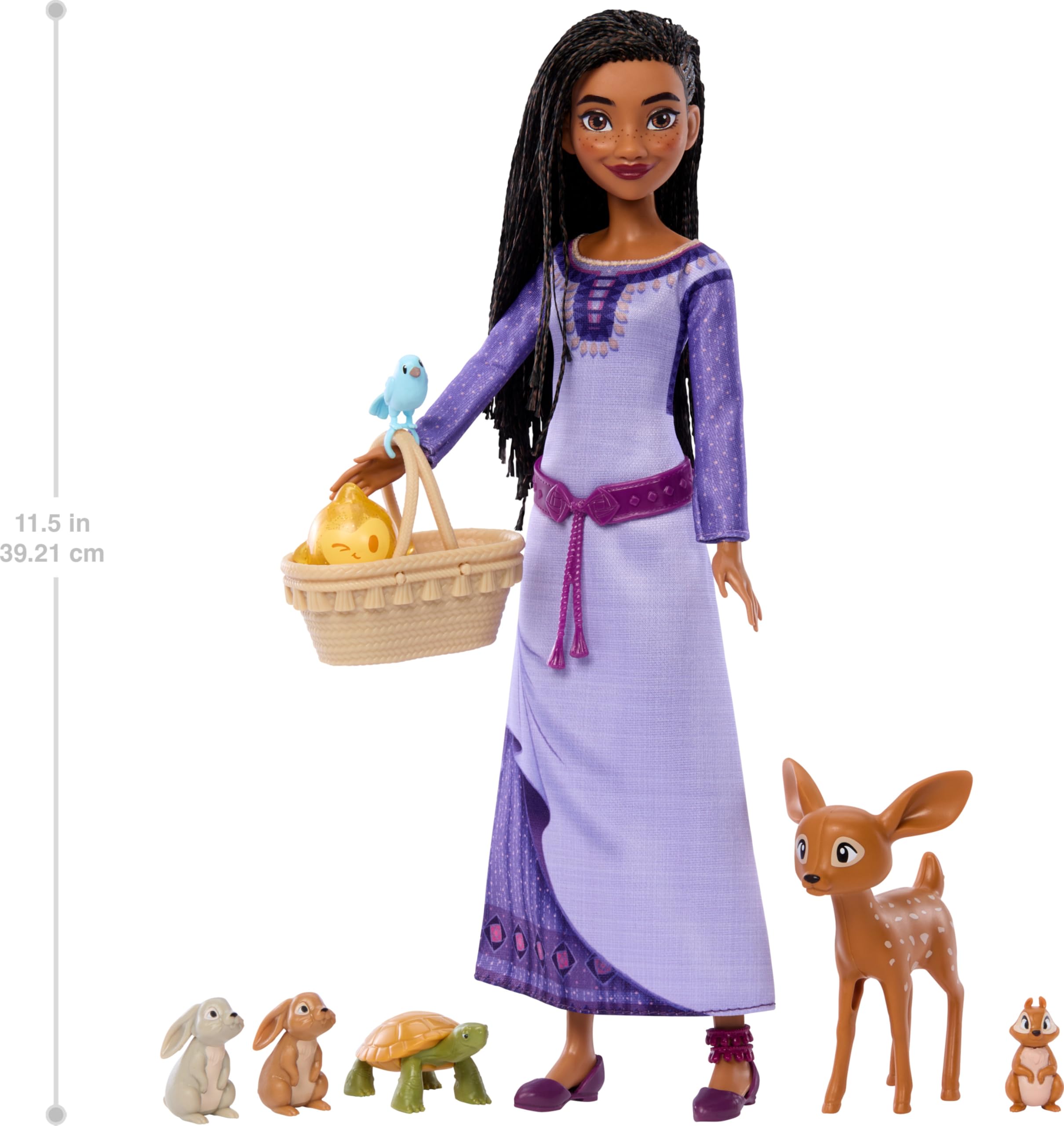 Foto 6 pulgar | Set De Juguetes Mattel Disney Wish Woodland Animals Of Rosas Con Asha - Venta Internacional.