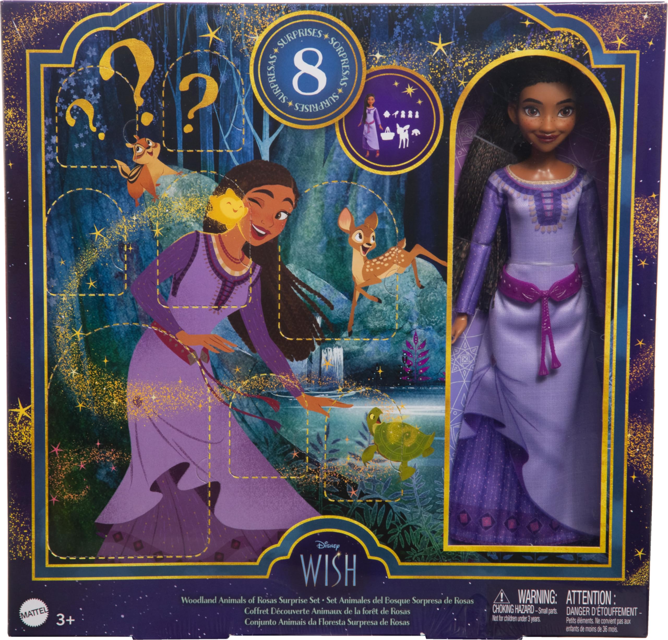 Foto 7 pulgar | Set De Juguetes Mattel Disney Wish Woodland Animals Of Rosas Con Asha - Venta Internacional.