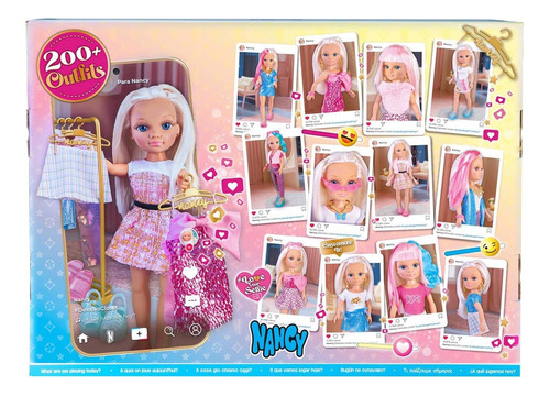 Foto 3 pulgar | Nancy Vestidor Delooks 200 Outfits Muñeca 43cm Famosa
