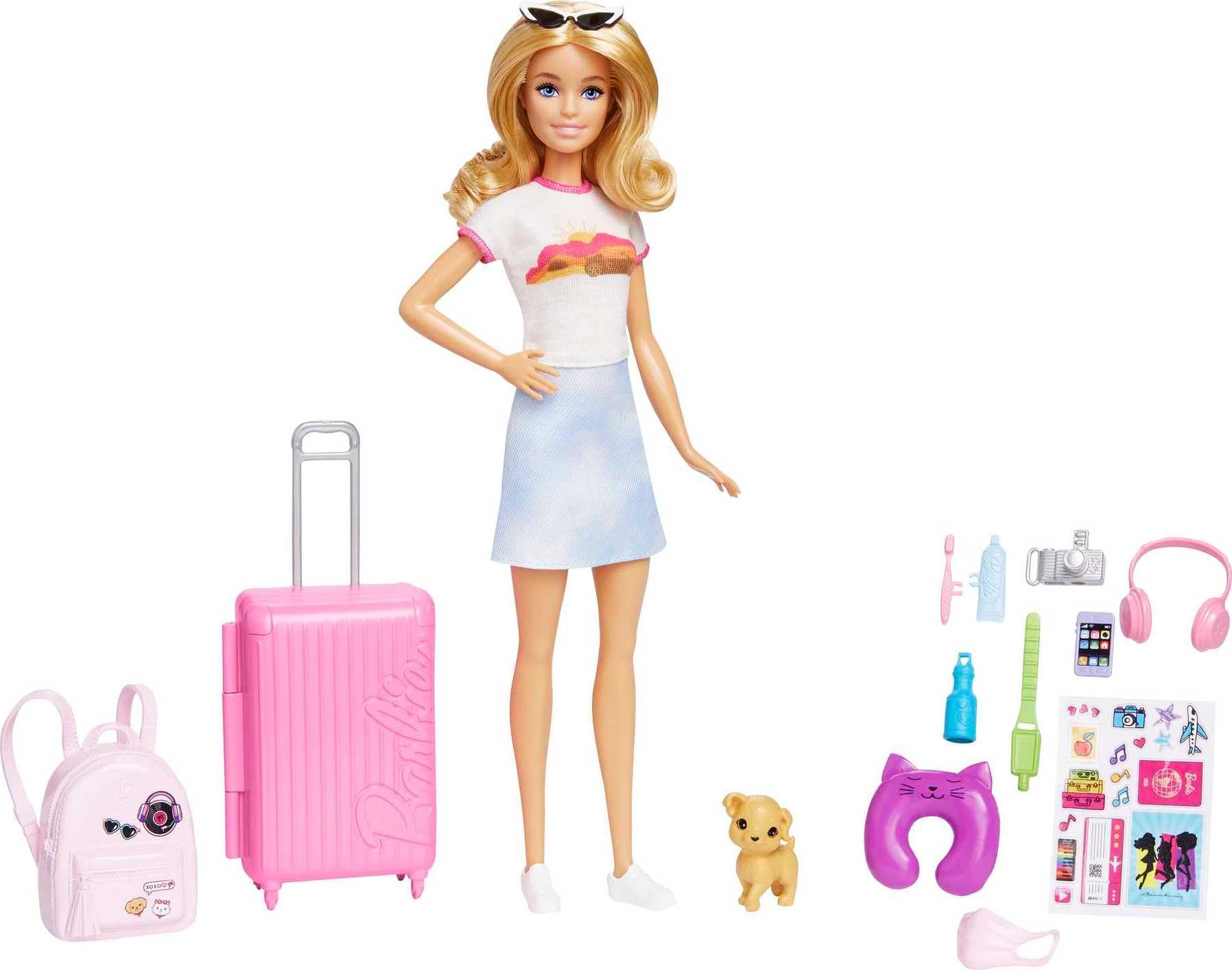 Foto 1 | Set de Barbie Viaje con Accesorios y Cachorro - Venta Internacional