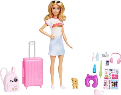 Foto 1 | Set de Barbie Viaje con Accesorios y Cachorro - Venta Internacional
